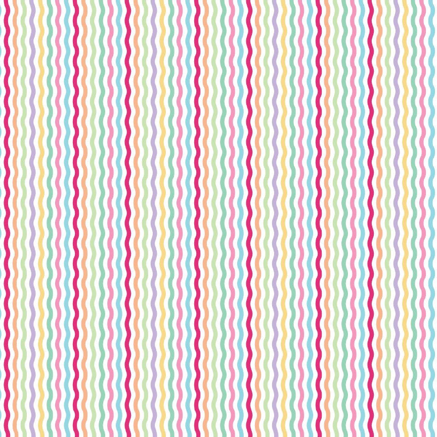 Pastel Rainbow Waves Pattern Acrylic Sheet - CMB Pattern Acrylic